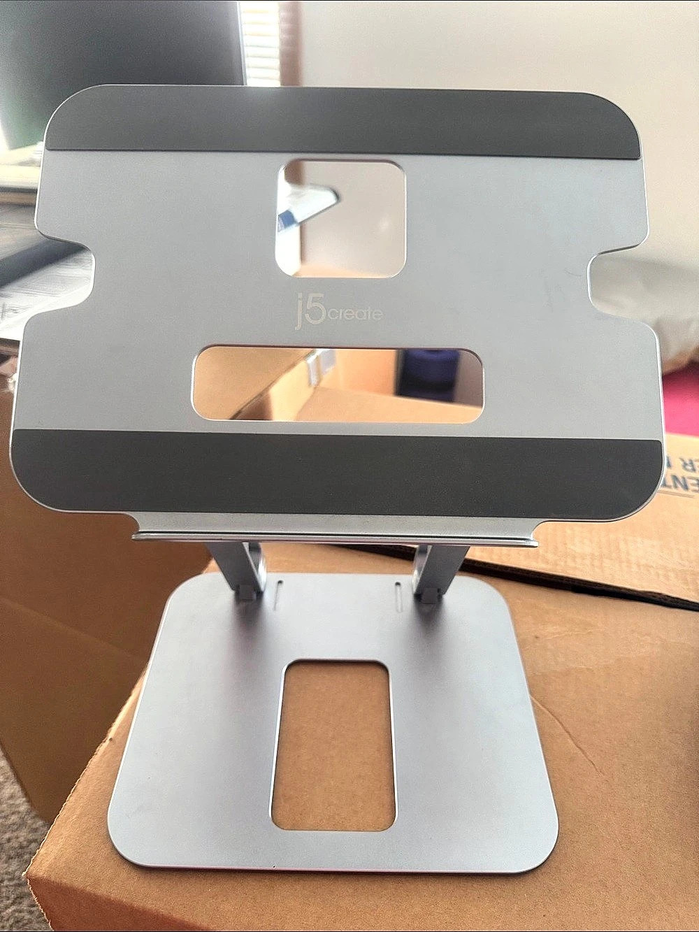j5create Aluminum Multi-Angle Laptop Stand Gray & Black